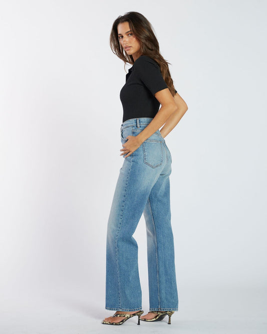 Echo High Straight Jeans TALL - Bay Sky Fade