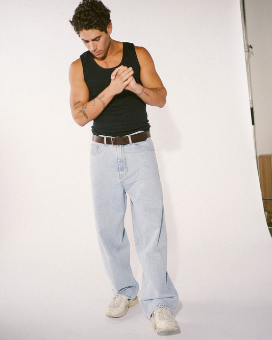 Kobe Baggy Jeans - Stream Light Retro